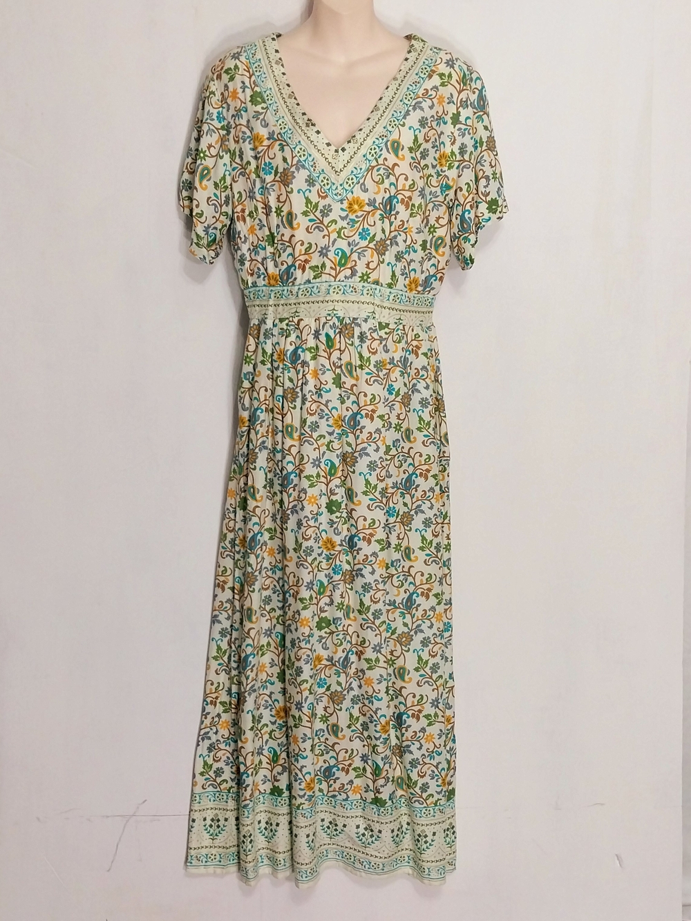 🔵BOGO FREE🔵 Lapogee Maxi Dress Farm Prairie Milkmaid Sz XL